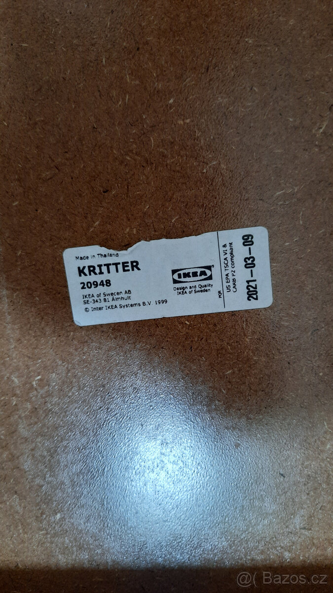 IKEA KRITTER Dětský set stolek + 2 židličky - 4