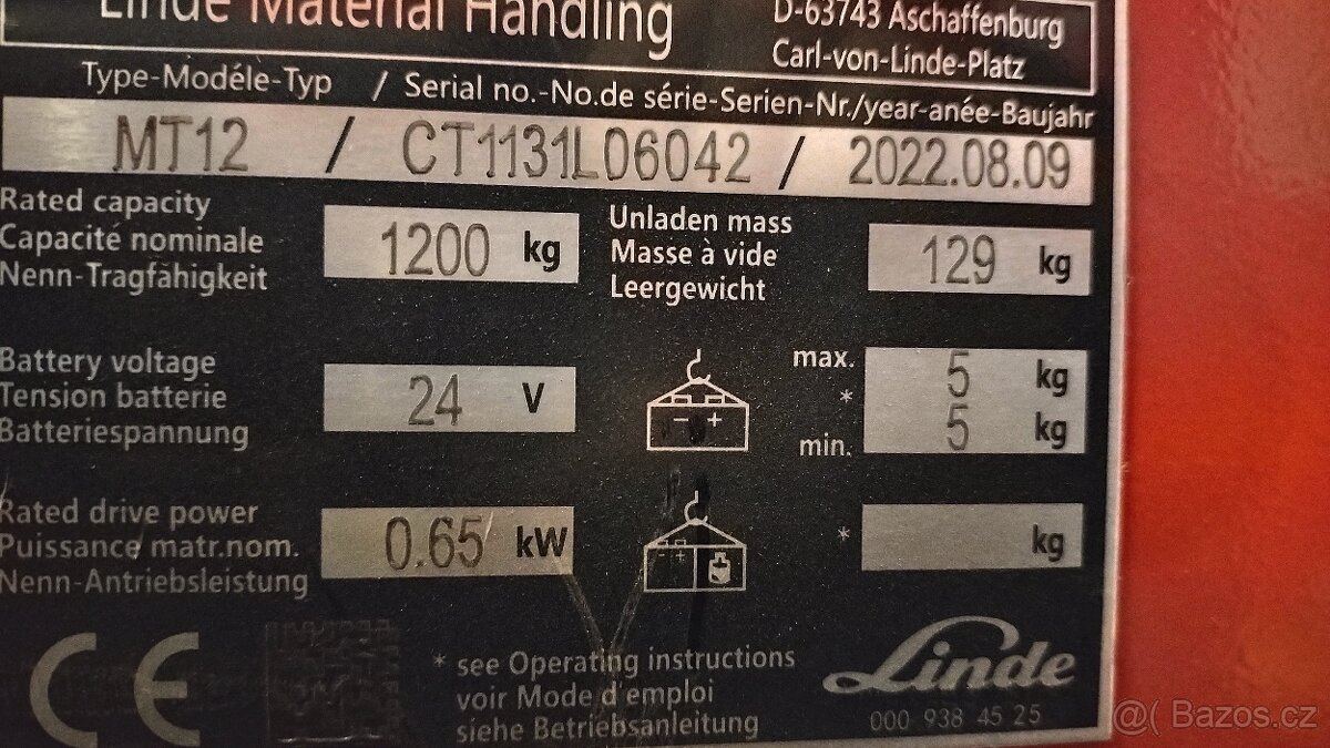 VZV vysokozvižný vozík Linde E18P elektrika - 4