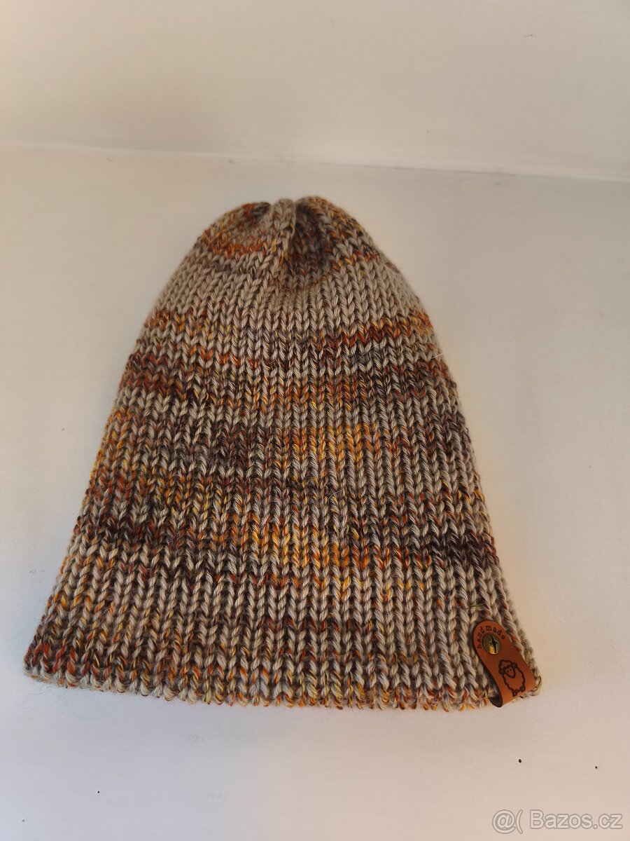 Čepice zimní - Unisex, velikost Uni, Ruční výroba - 4