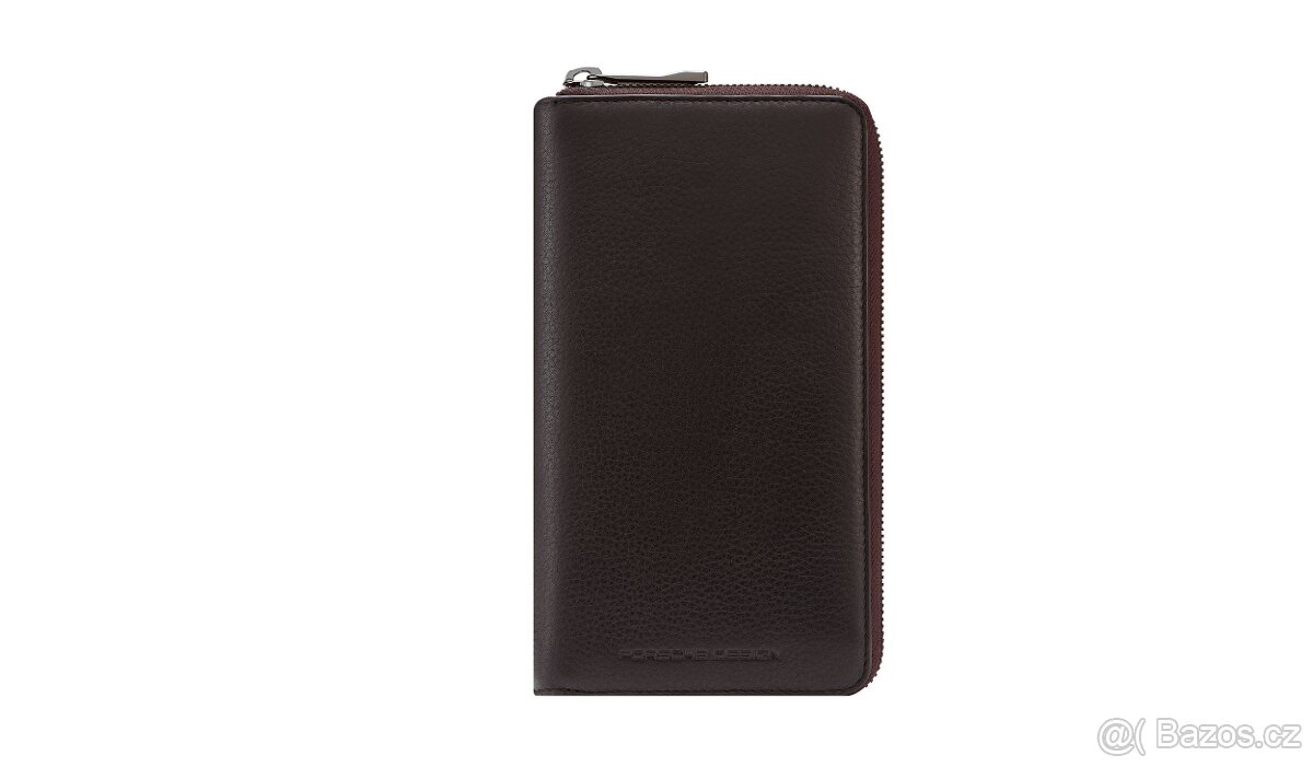Nová, tmavě hnědá kožena peněženka PORSCHE DESIGN - 4