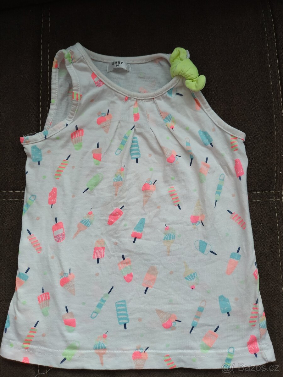 4x dívčí krátké trička Kik, Young Dimension, Pepco vel 86 - 4