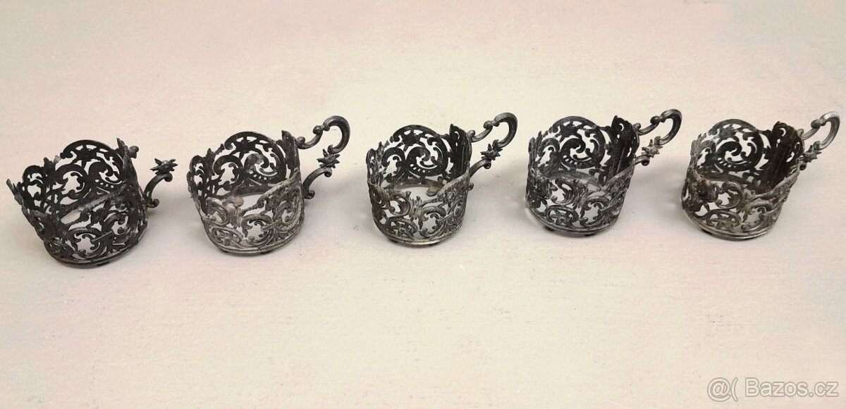 Skleničky se cínovým rámem - 4