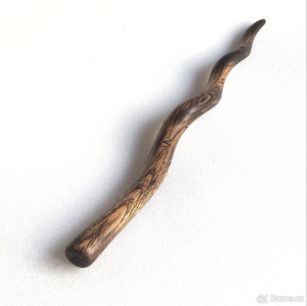 Kouzelnická - Runová Hůlka - z dubového dřeva - 4