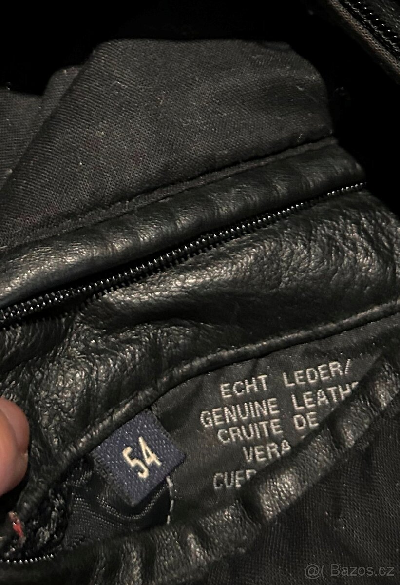 Nicolas Scholz kožená stylová pánská bunda 100% leatherXL - 4