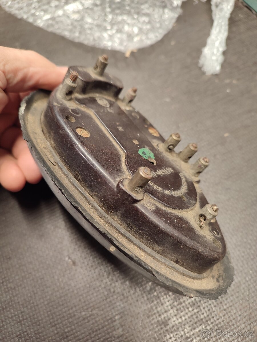 Spínací skříňka, ampérmetr Jawa kývačka. - 4