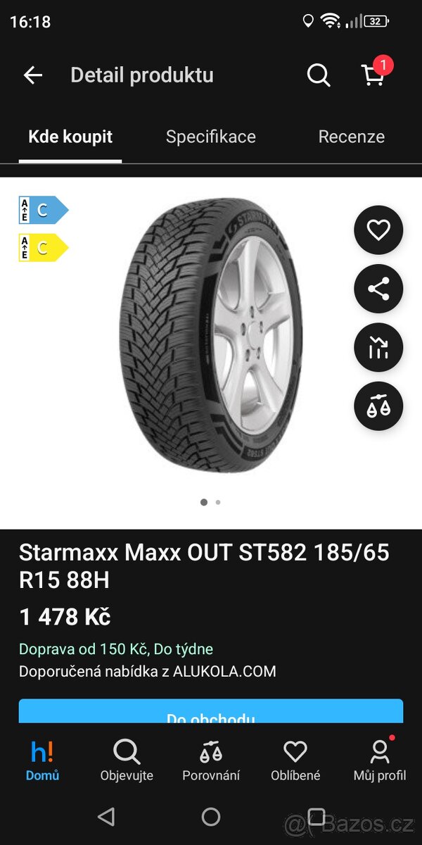 185/65 R15 Nové Starmaxx 2ks - 4