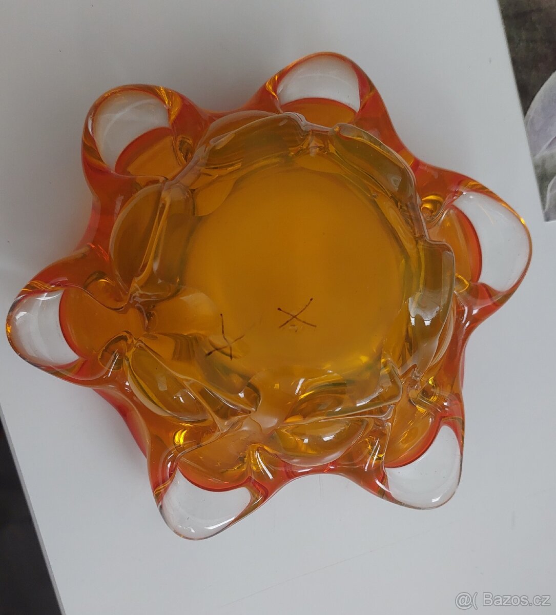 Popelník - hutní sklo - 4