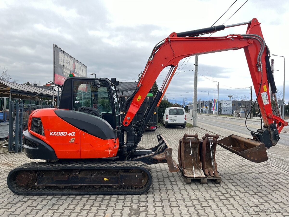 Pásový Bagr Kubota KX080-4 α, 2019rv, 3402 mth - 4