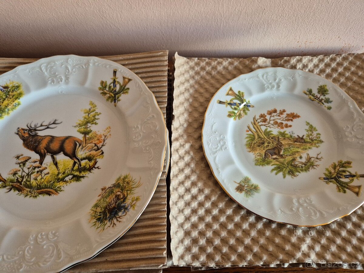 Talířová sada motiv myslivec Bernadotte - 4