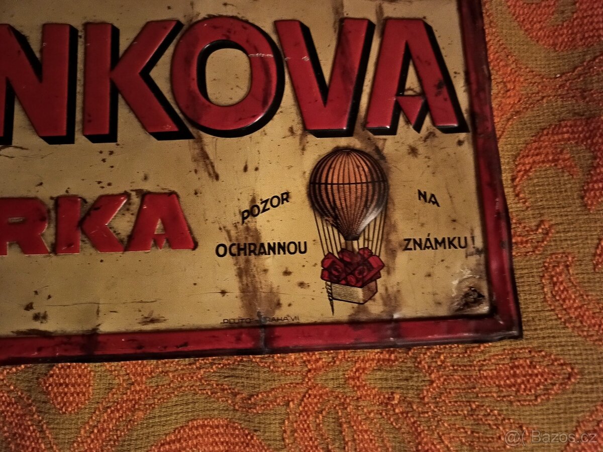 STARÁ REKLAMNÍ CEDULE - 4