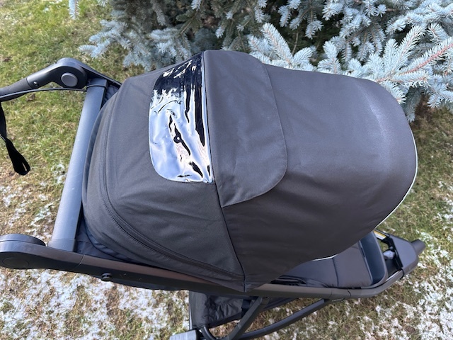 Thule Urban Glide 3 Black + hluboká korbička + pláštěnka - 4