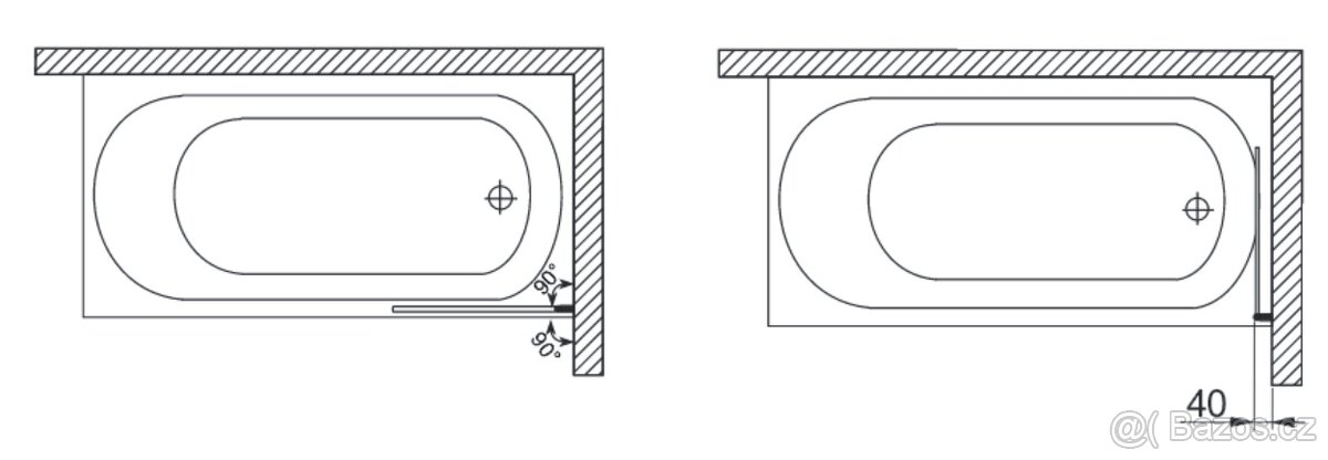RAVAK Vanová zástěna, nová - 4