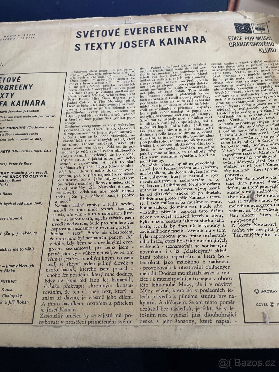 LP Evergreeny s texty Kainara - 4