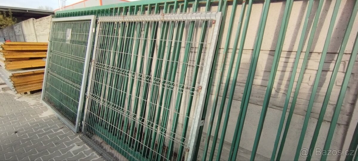 Vrata brána dvoukřídlá pozink - 4