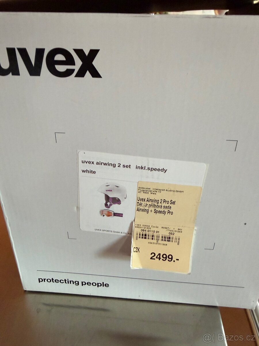 Lyžařská helma plus brýle uvex - 4