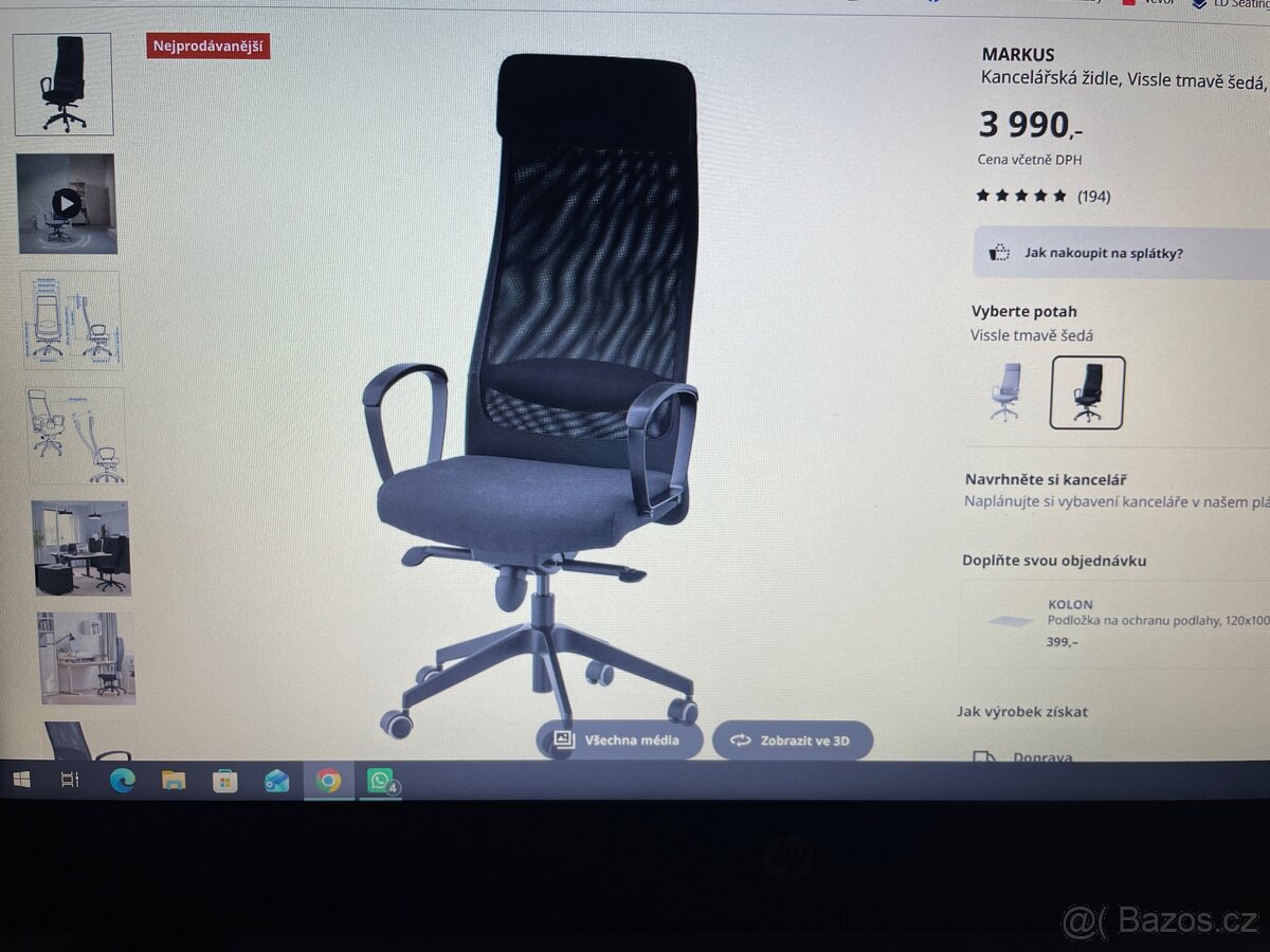 Prodám židle IKEA Markus - 4