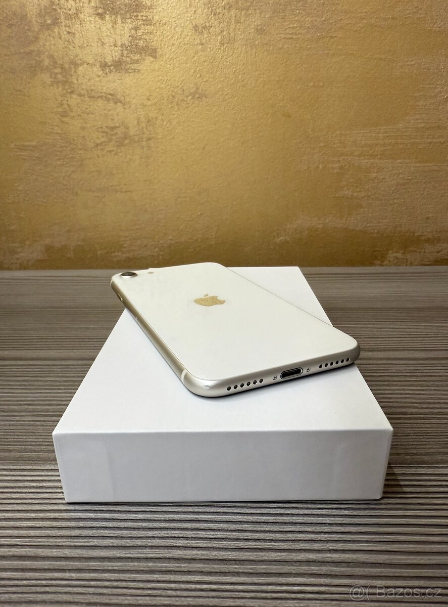 Apple iPhone SE 2022 128GB bílá, TOP stav, baterie 100% - 4