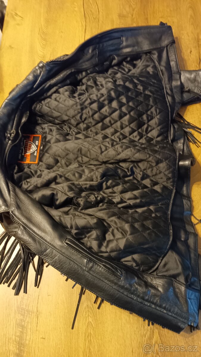 Motorkářská kožená bunda dámská vel. M - 4