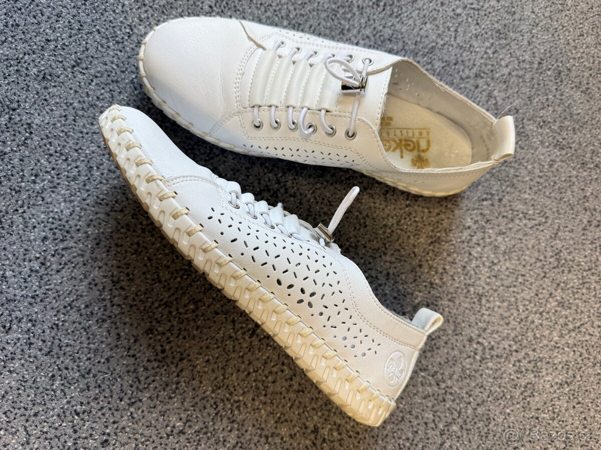 Dámské kožené boty Rieker vel.37 - 4