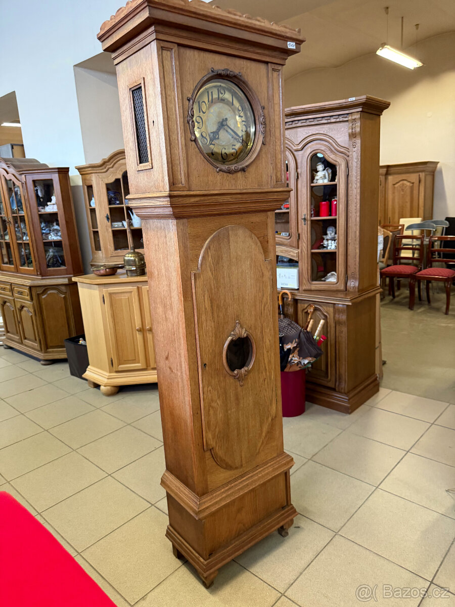 Anglické dubové podlahové bicí hodiny - 4