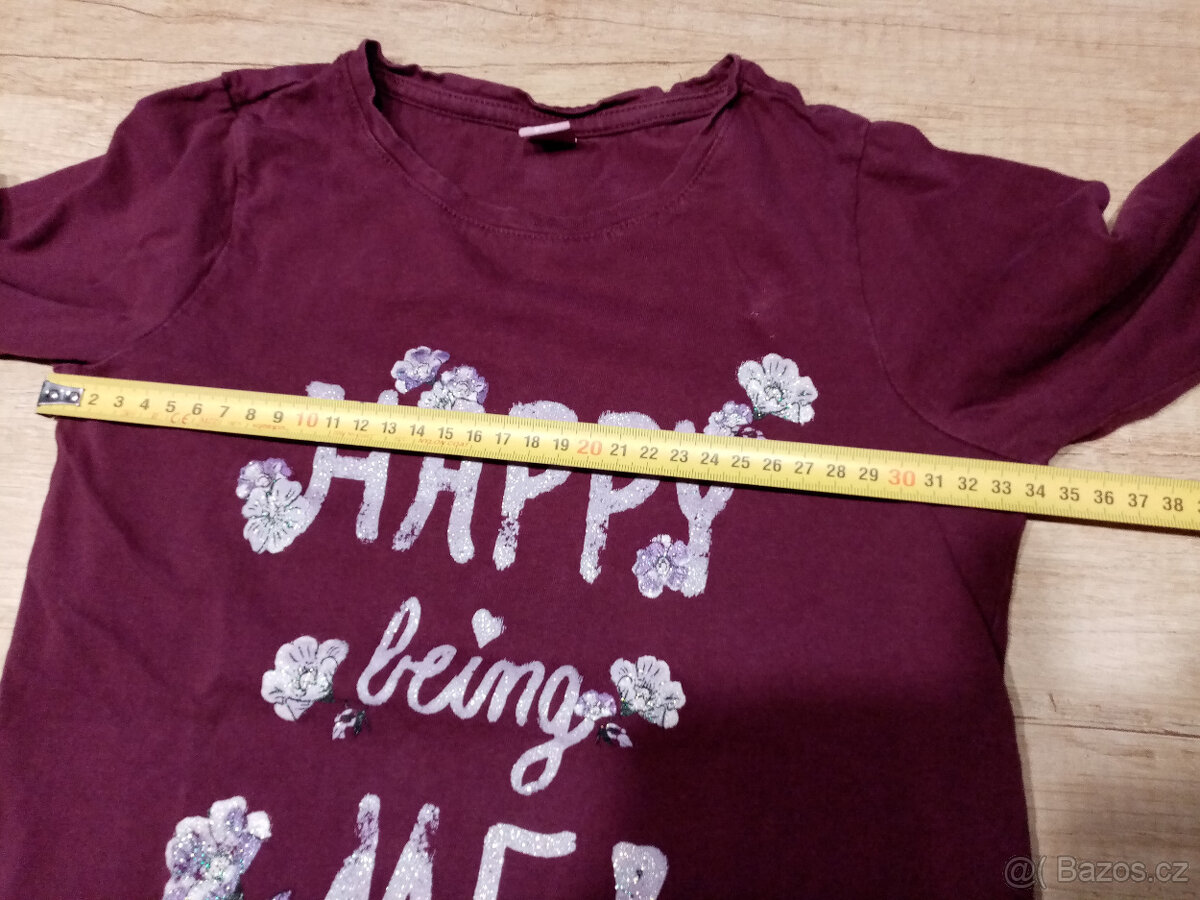 třpytivé tričko vel. 110/116 - 4