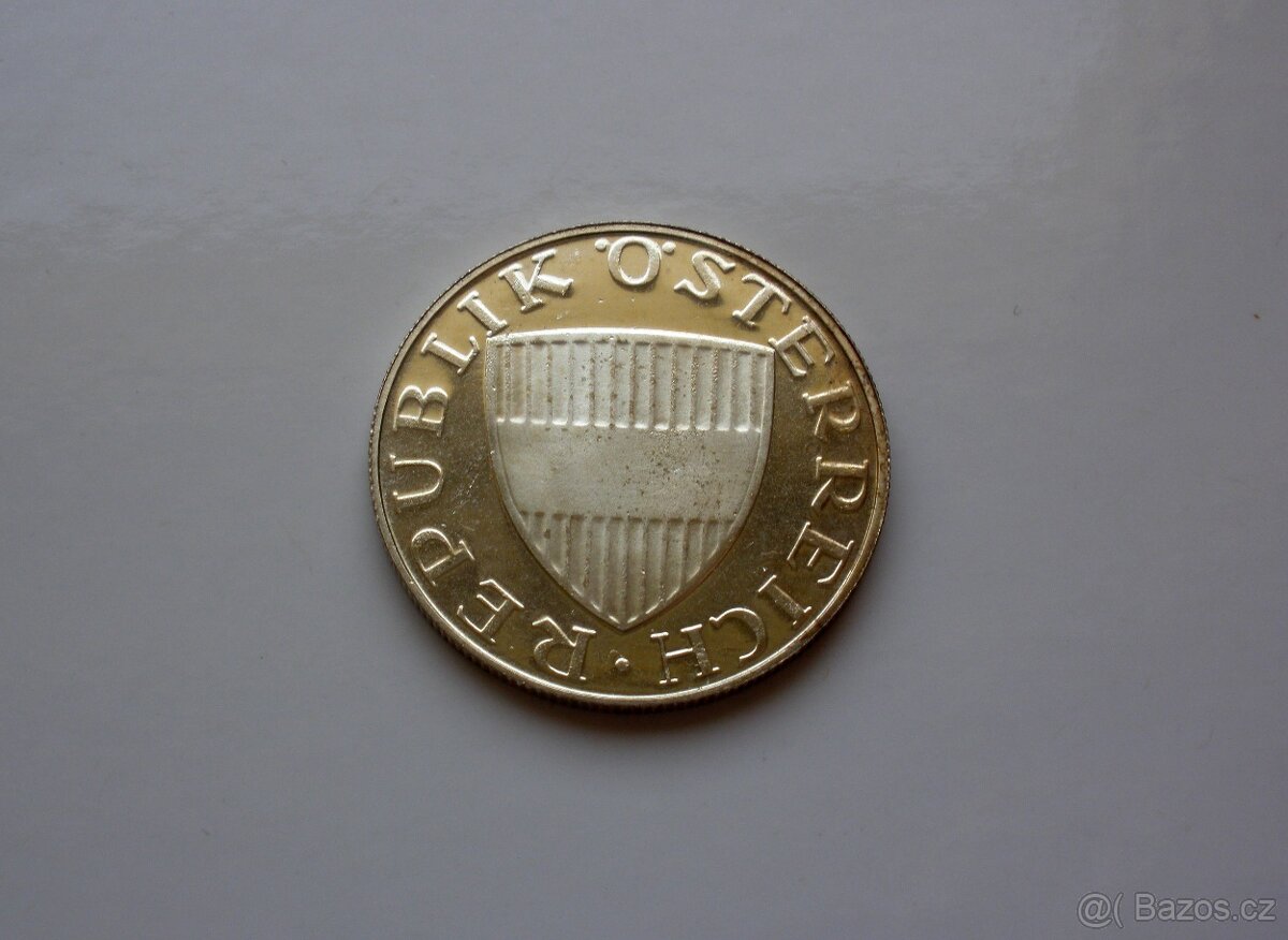 Stříbrný 10 Schilling 1969 PROOF, RR - 4