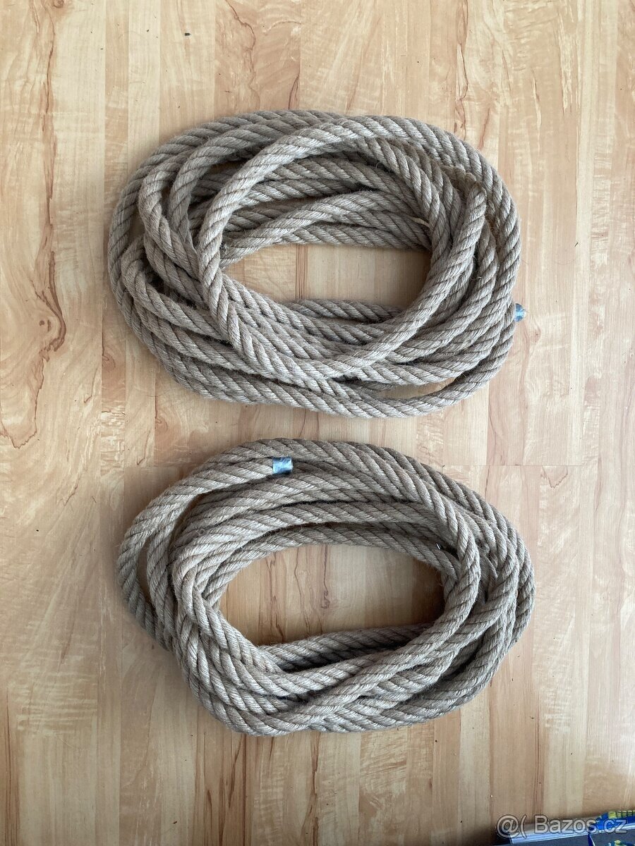 Jutové lano s PP 2 x 10m - 4