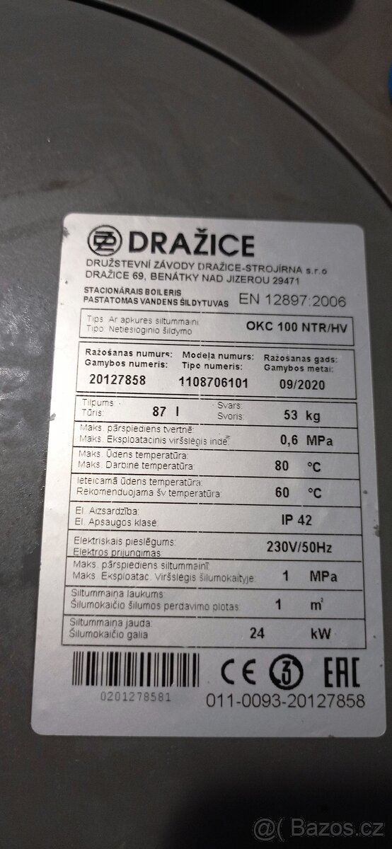 Bojler Dražice OKC 100NTR/HV - 4