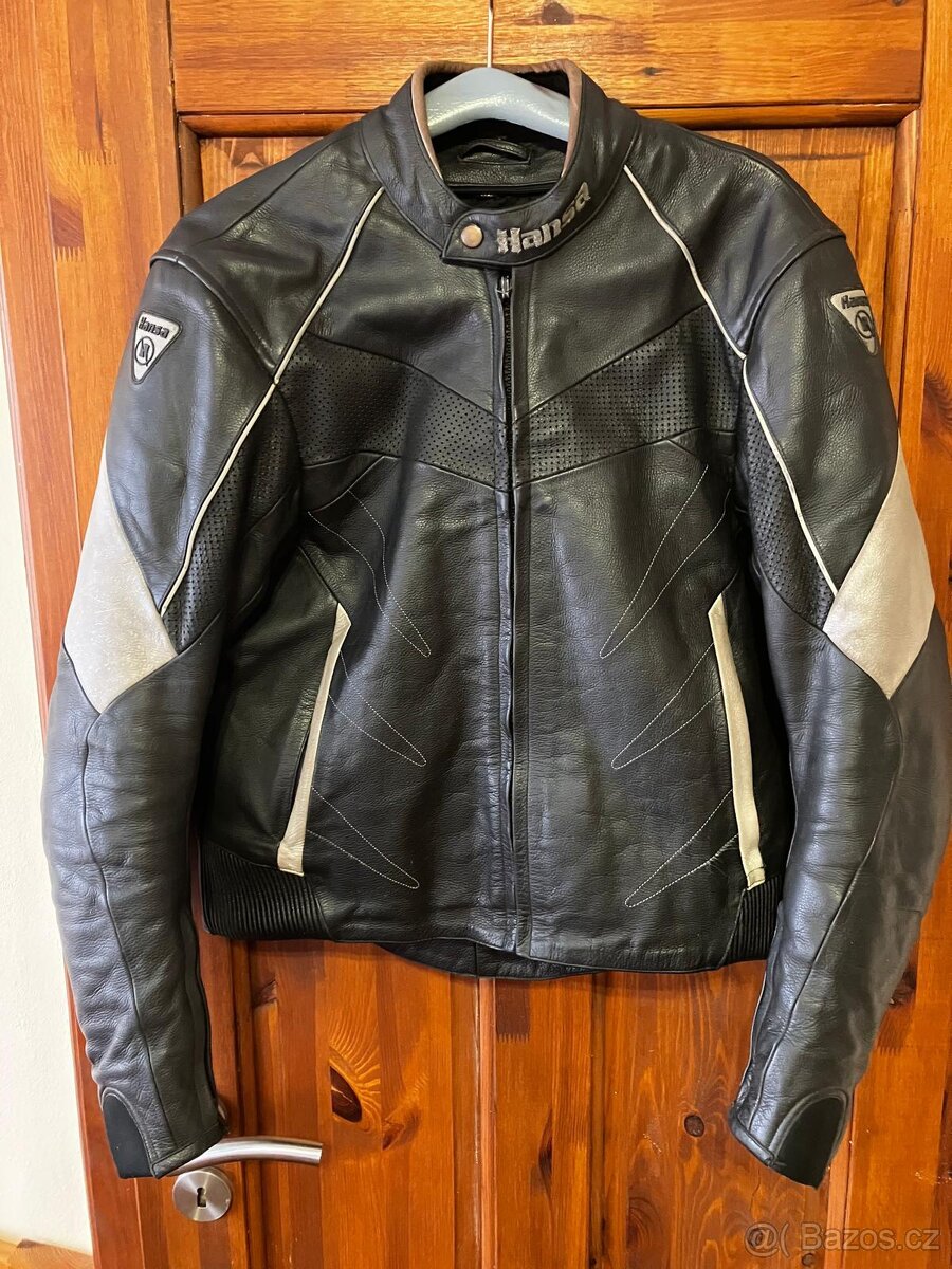 Kožená bunda na moto Hansa - 4