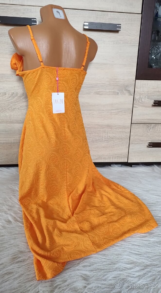 Oranžové šaty - S/M - Nové - 4