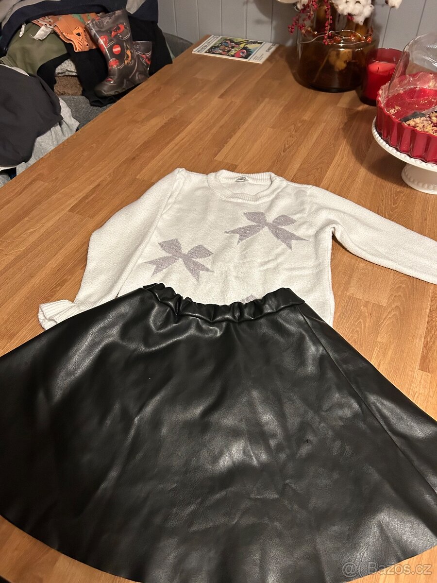 Mix oblečení dívka velikost 134 - 4