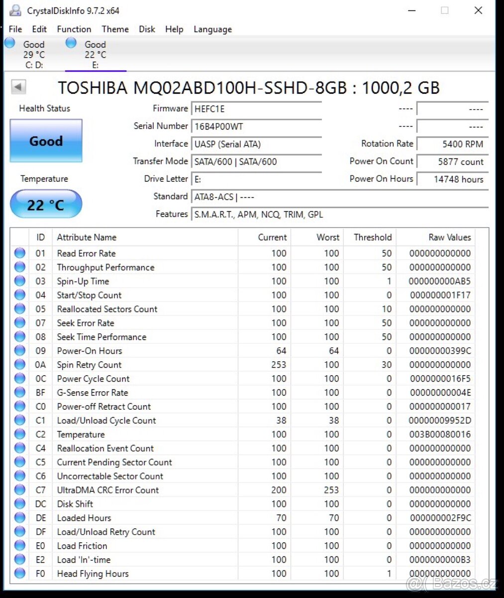 Pevnéhý disku HDD 1 TB - 4