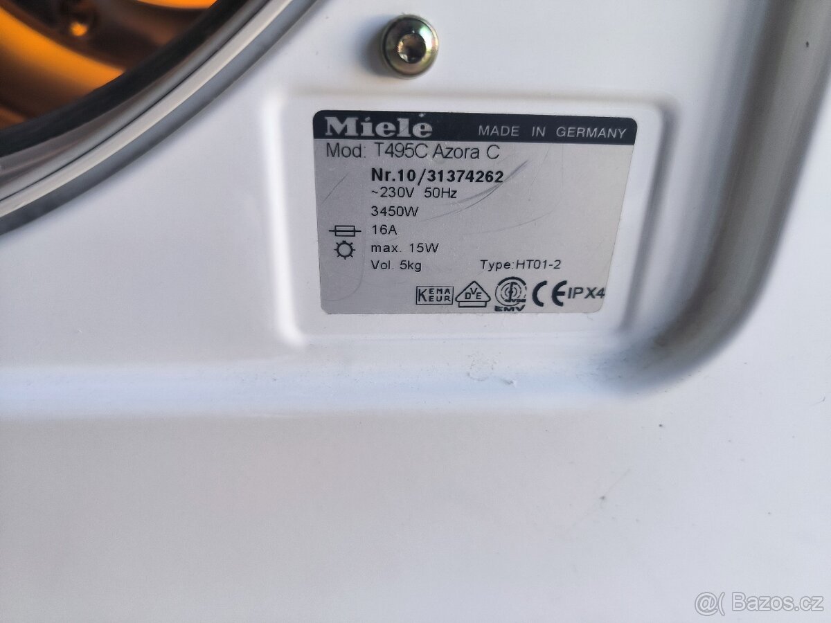 Kondenzační sušička Miele T495 Azora - 4