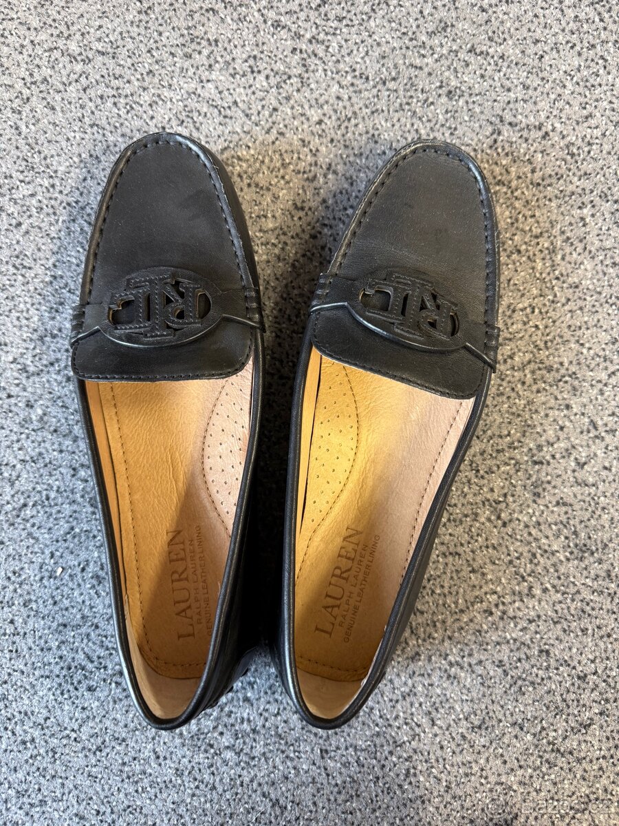 elegantní dámské boty značky Ralph Lauren kožené - 4