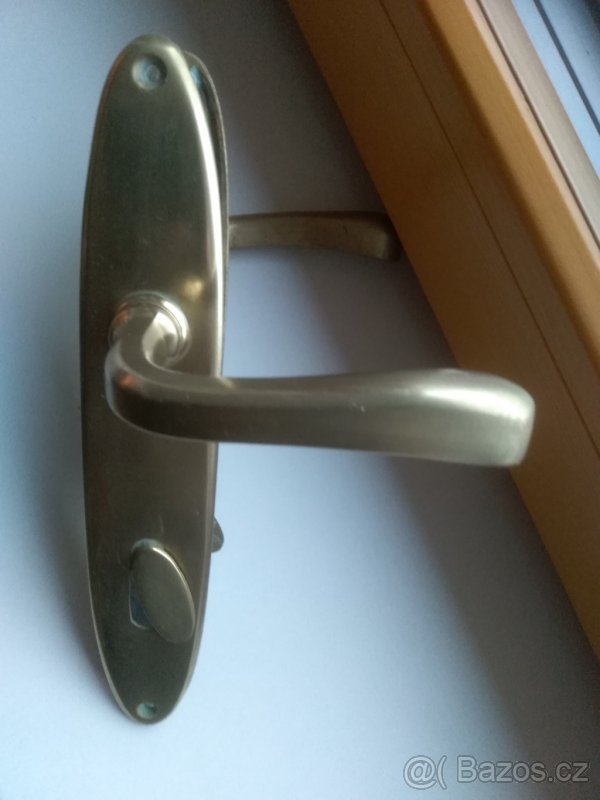 Původní mosazné staré kování na dveře - 4