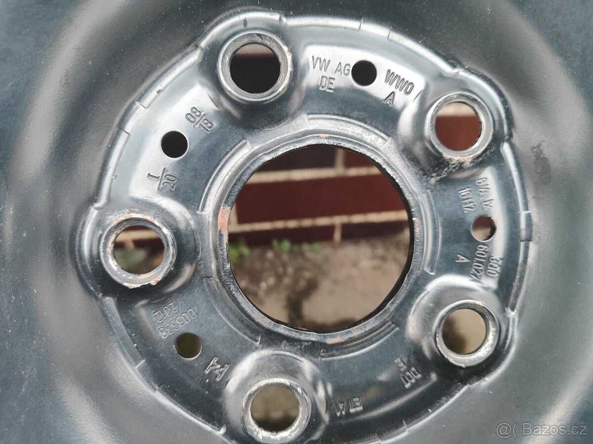 Ocelové disky 6,5Jx16H2 a zimni pneumatiky Continental - 4