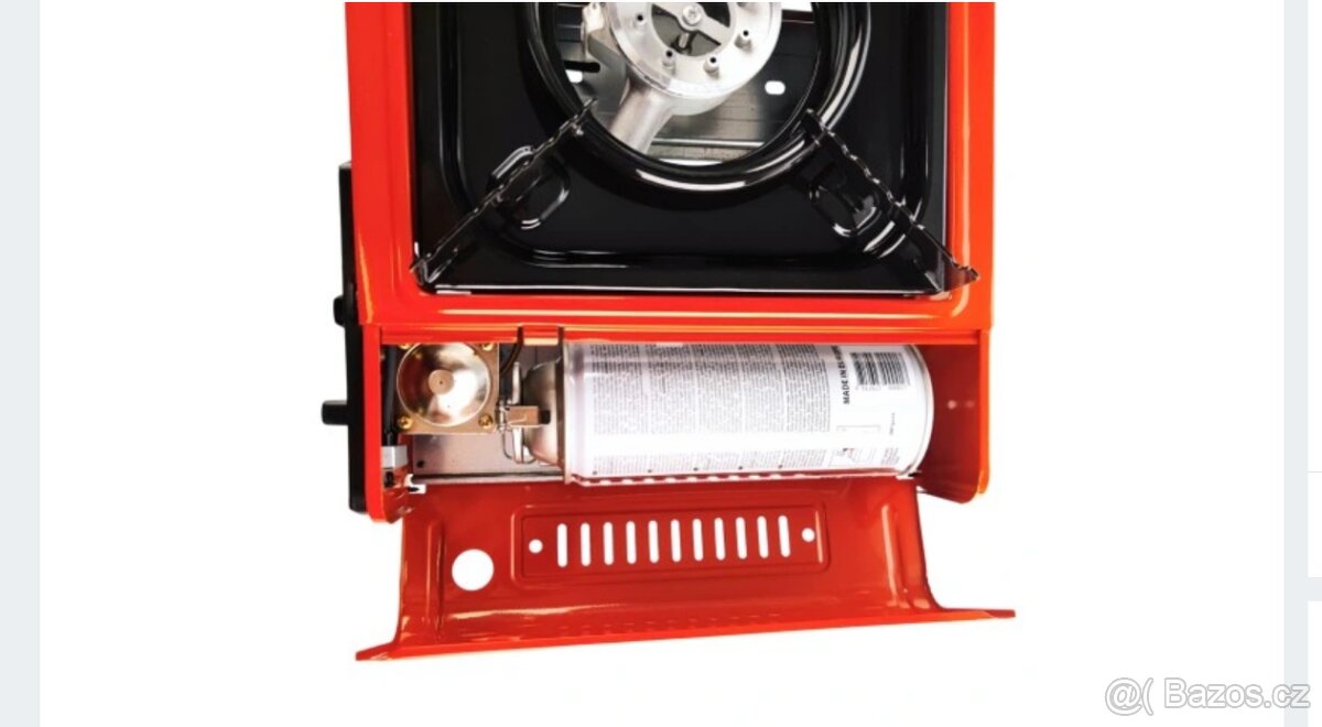 Kempingový vařič na plynovou kartuš 2,5 kW, 195g/h + 4 x kar - 4