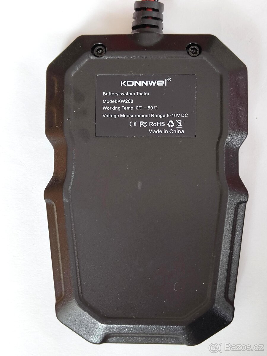Tester autobaterie KONNWEI KW208. - 4