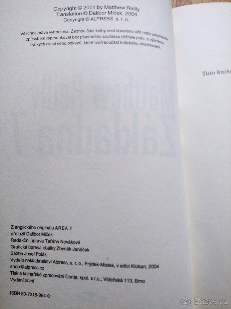 Základna 7 - Mathew Reilly - 4