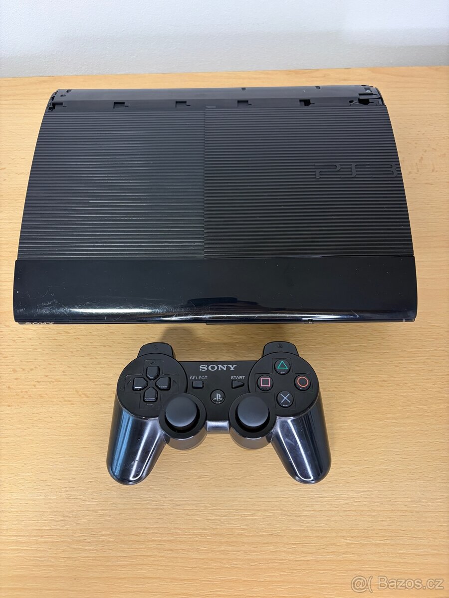 PlayStation 3 SuperSlim, DualShock 3, napájecí kabel - 4