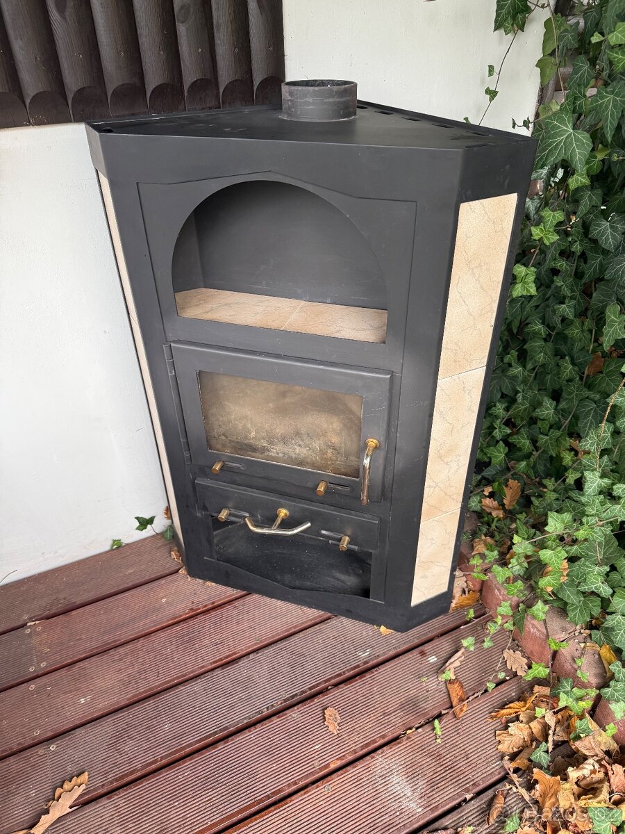 Rohová krbová kamna - 4