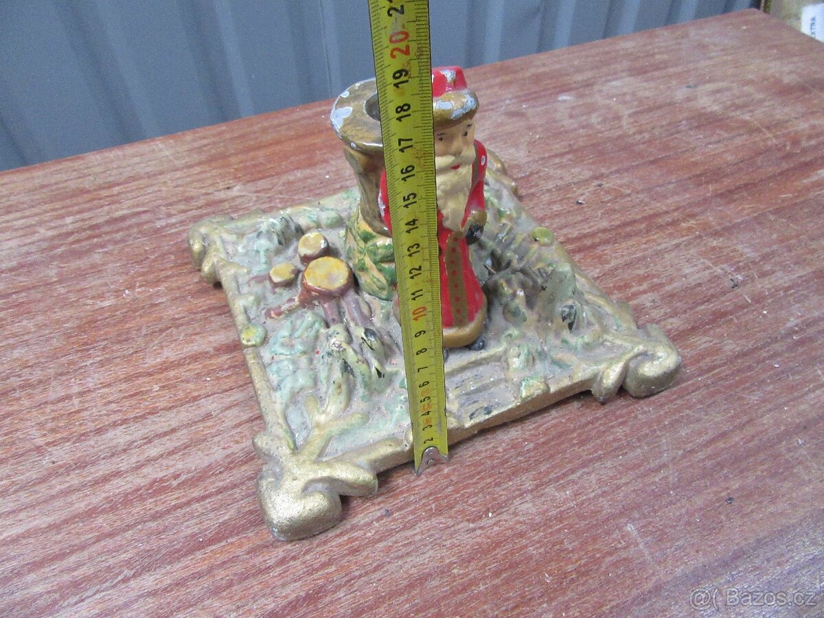 Nabízím starožitný litinový stojan na vánoční stromek. Nepra - 4