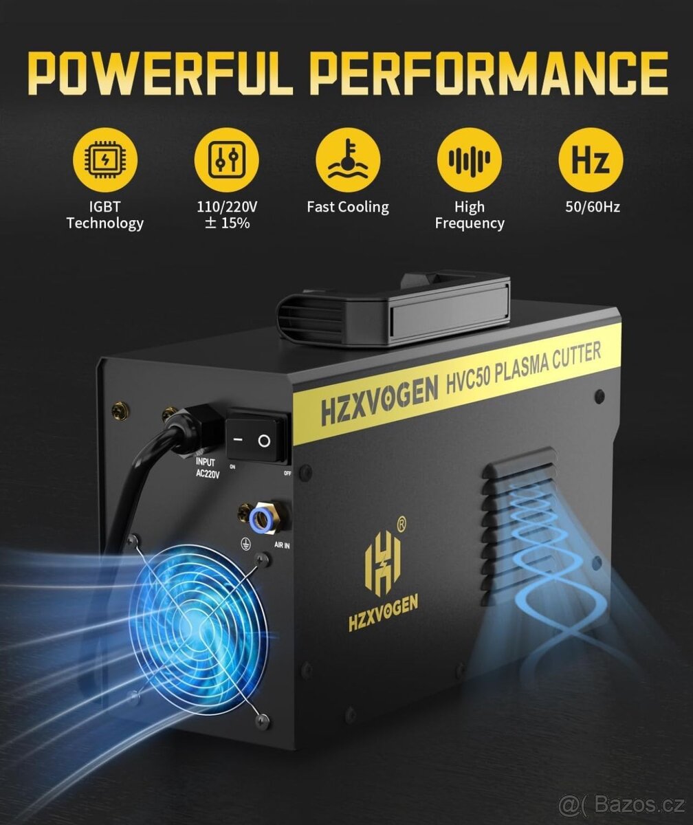 Plazmová řezačka H HZXVOGEN HVC50 přenosná IGBT8mm - 4