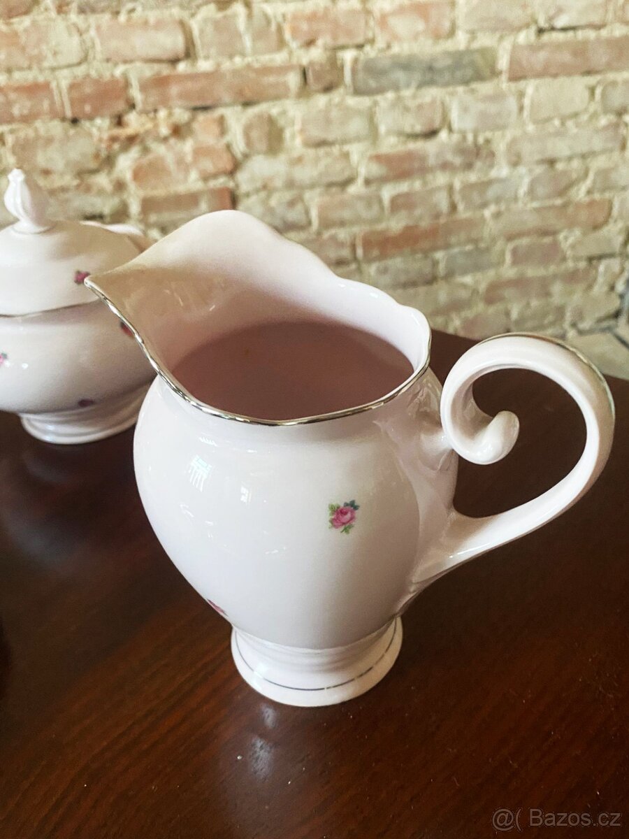 Růžový porcelánový set Seltmann Weiden Bavaria - 4