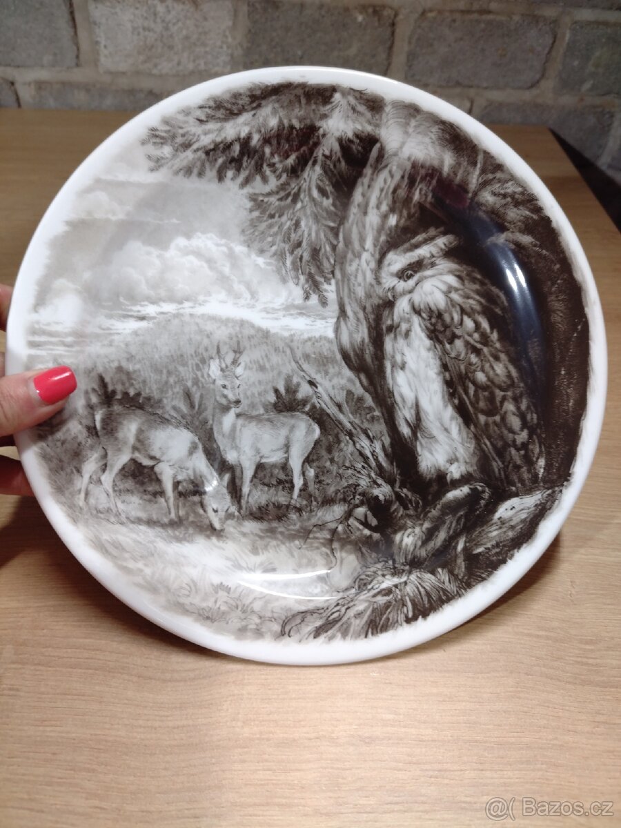 Starožitný talíř Tetřev - 4