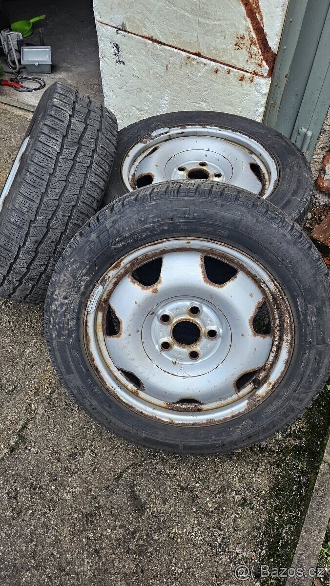 Sada plech.disku 5x120 s zimní pneu 215/60/17c - 4