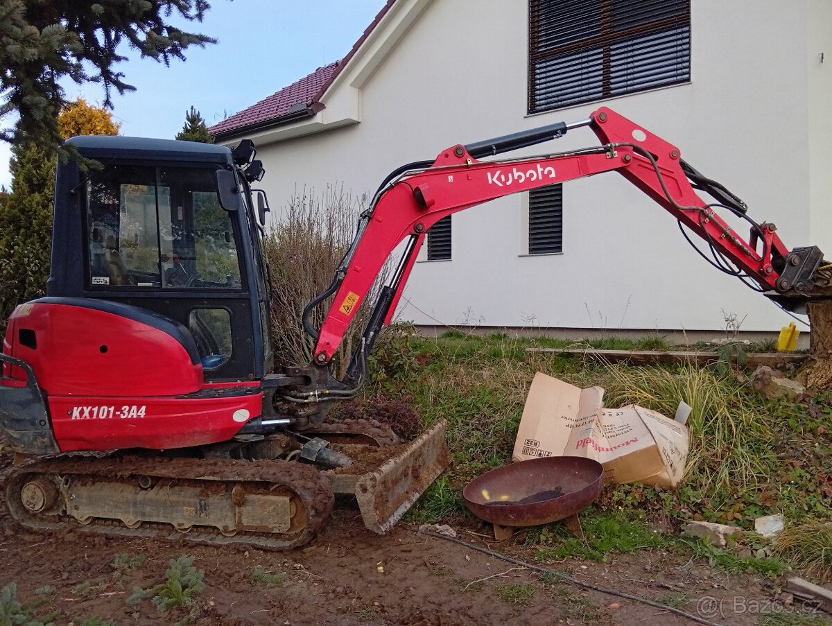 Bagr, Minibagr Kubota Kx - 101alfa4 - 4