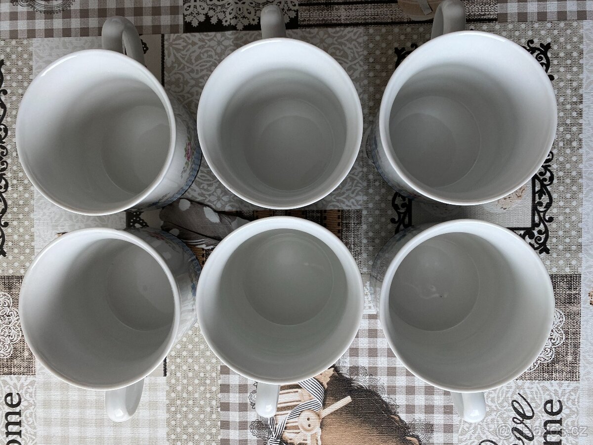 Raritní sada retro hrnků Dubí Czechoslovakia - 375 ml, 6 ks - 4