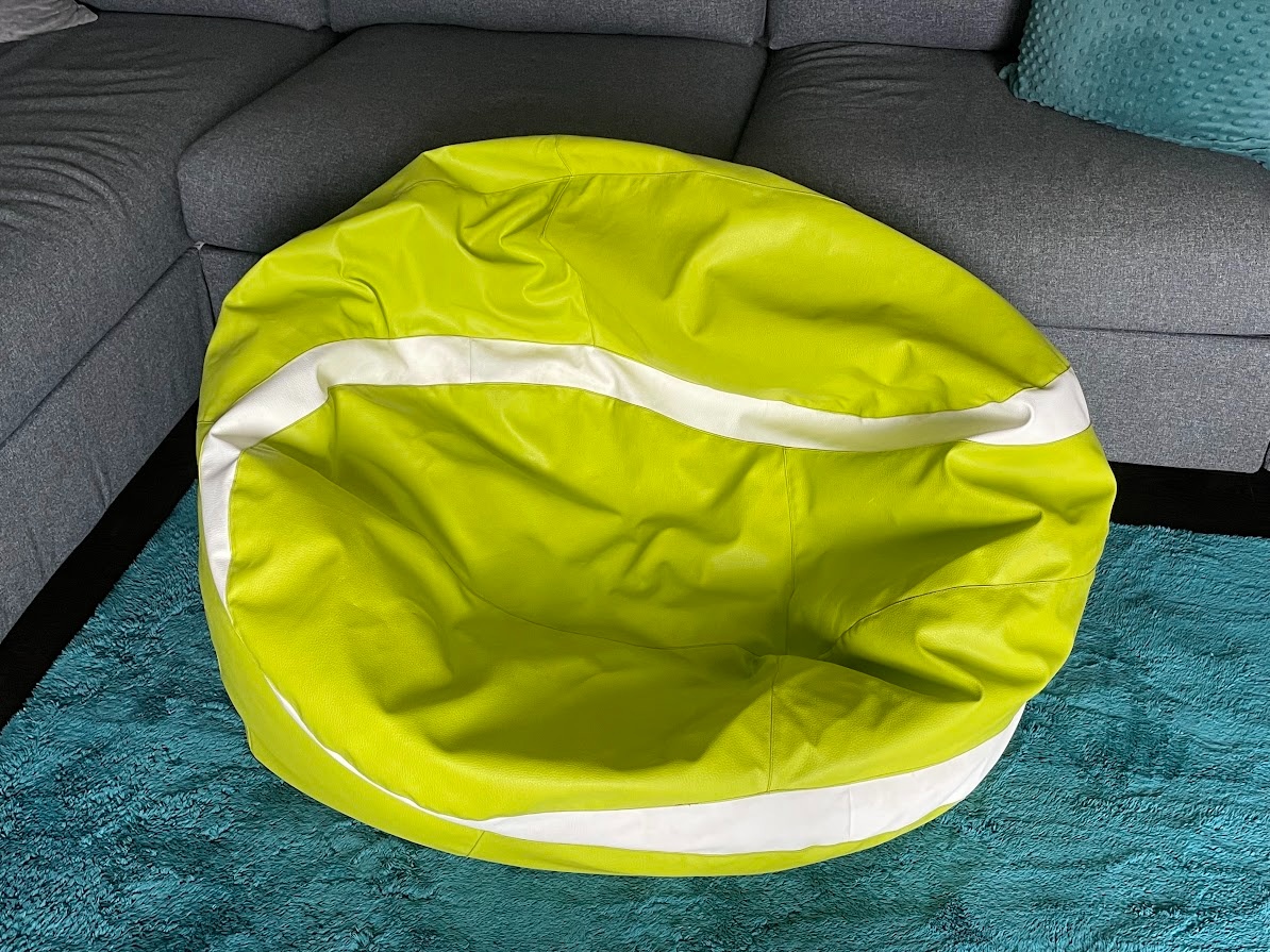 Sedací pytel ve tvaru tenisového míče - 4