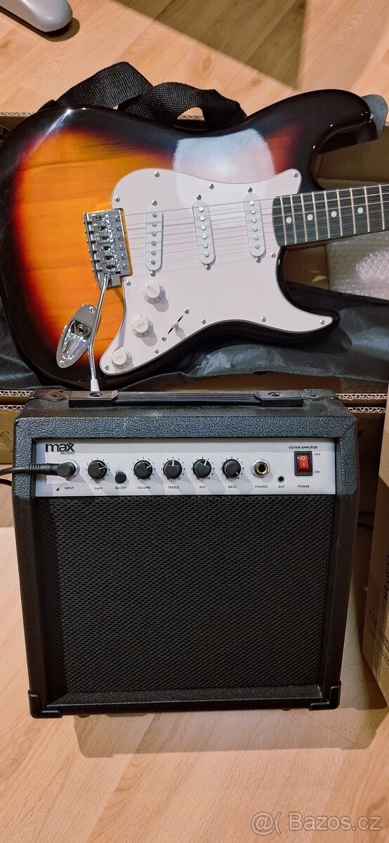 Set elektrické kytary se zesilovačem, nová, nehraná - 4